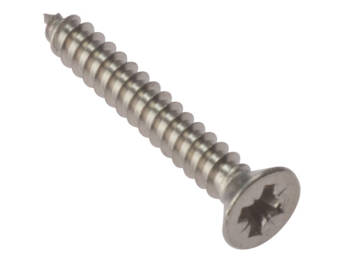 Self Tapping Screw - Countersunk Head - A2 Stainless Steel - Box (100) - 6 x 3/4"