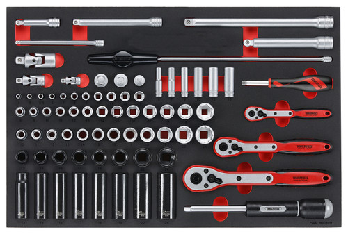 Socket Set Mixed Drives 77 Pieces