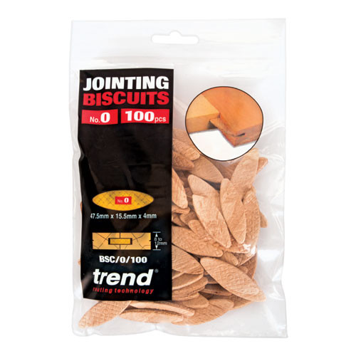 Trend No 0 Size Compressed Beech Biscuits - 100 pack (BSC/0/100)