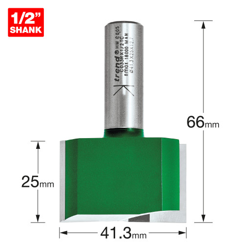 Two Flute Cutter 41.3mm diameter (C033RX1/2TC)