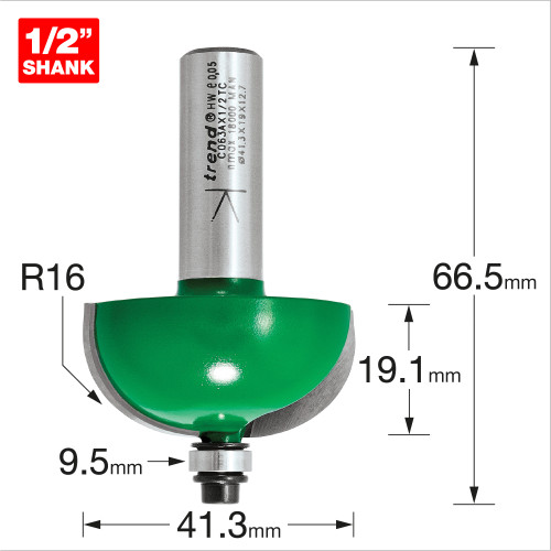 Self guided radius 16mm (C063AX1/2TC)