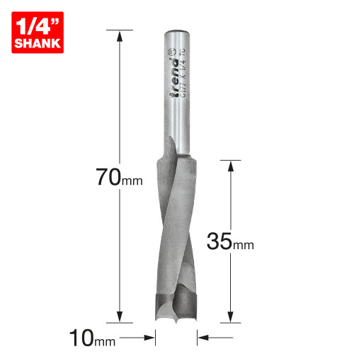 Dowel drill 10mm diameter x 35mm (C177X1/4TC)