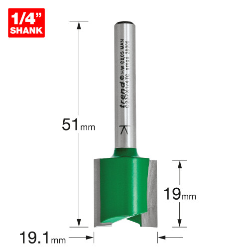 Hinge recess cutter (C237X1/4TC)