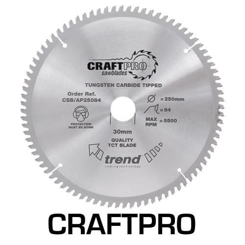 Craft saw blade aluminium and plastic 184 x 58 teeth x 30  (CSB/AP18458A)