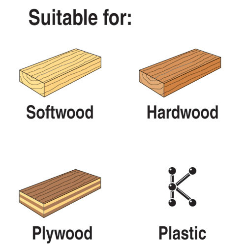 Jigsaw blade 100x3.0mm CV up-cut 5 pack  (JB/T111C)