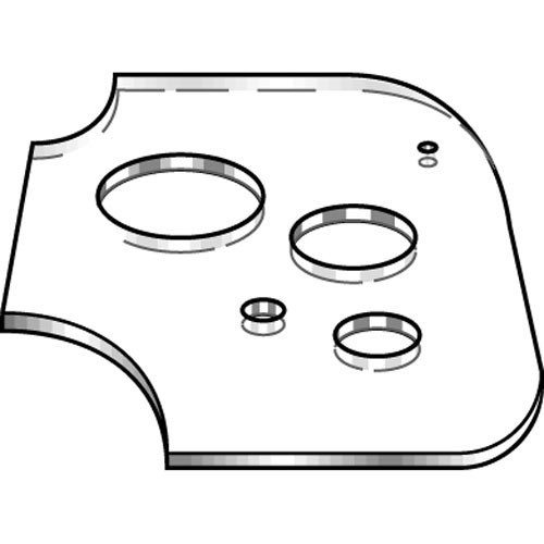 Template corner hole (TEMP/COR/A)