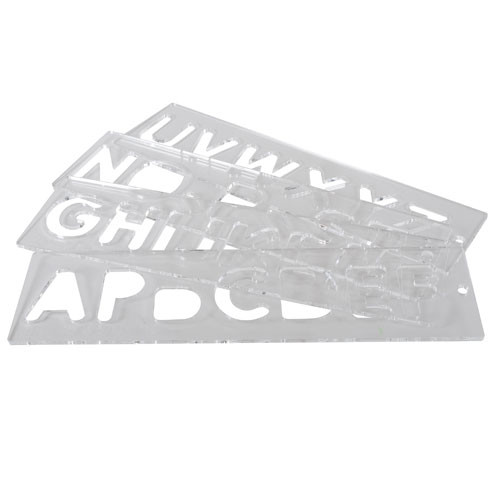 Template set letters 57mm uppercase (TEMP/LUC/57)