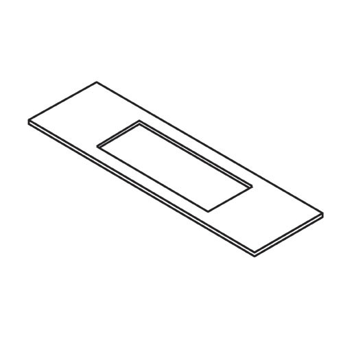 Lock Template 25.4mm x 177mm faceplate  (WP-LOCK/T/10)