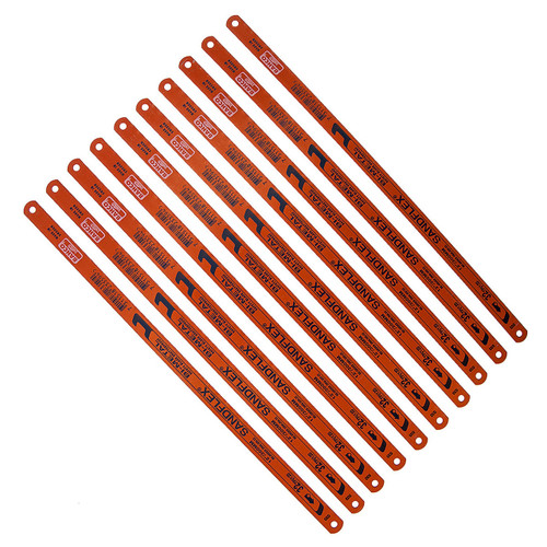 Bahco 3906 Sandflex HSS Bi-Metal Hacksaw Blades 12 Inch x 32TPI (10 Pack)