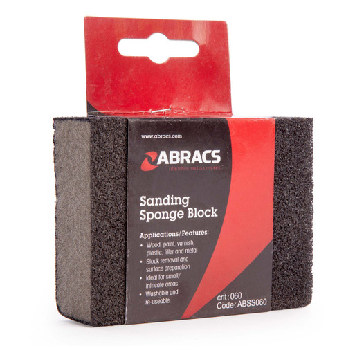 Abracs ABSS060 Sanding Sponge Block 60 Grit