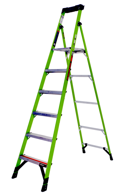 TB Davies 6 Tread Mighty Lite Hi-Viz GRP Fibreglass Step Ladder
