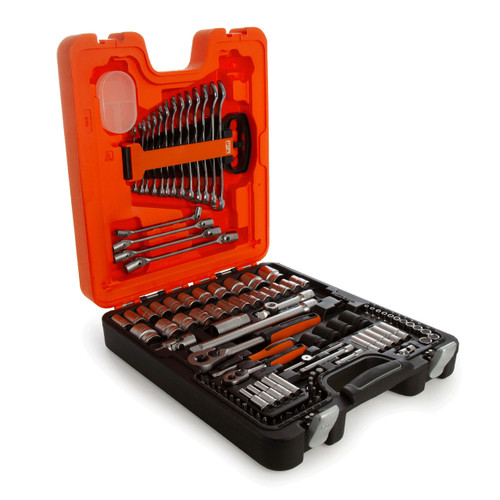 Bahco S106 Socket Set with Combination Spanner 1/4in and 1/2in Square Drive (106 Piece)