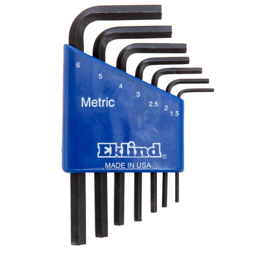 Eklind 10507 Metric Hex-L Short Series Key Set (7 Piece)