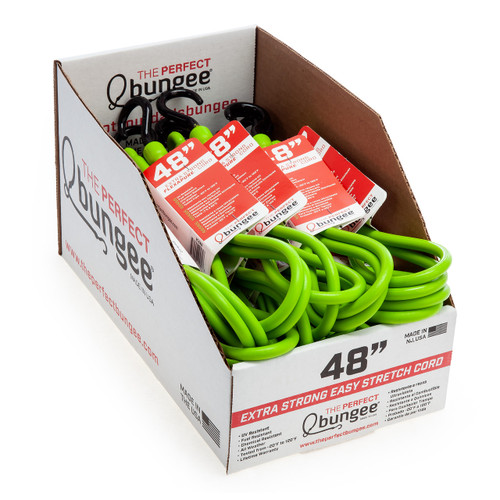 The Perfect Bungee PC48G Easy Stretch Bungee Cord in Green 1.22m/48in (Single)