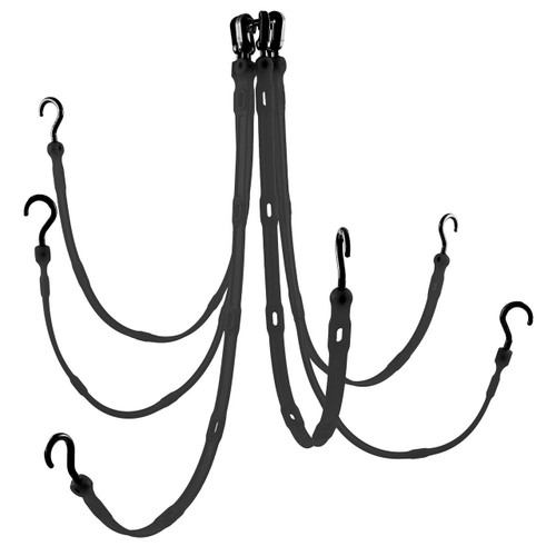 The Perfect Bungee FW36-6BK Adjustable 6-Strap Flex-Web Bungee in Black (up to 3.65m x 3.65m)