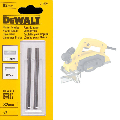 Dewalt DT3906 TCT Planer Blades 82mm (Pack Of 2)