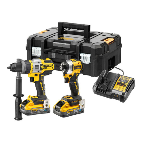 Dewalt DCK2052H2T 18V XR Kit - DCD999 & DCF850 (2 x 5.0Ah Powerstack Batteries)