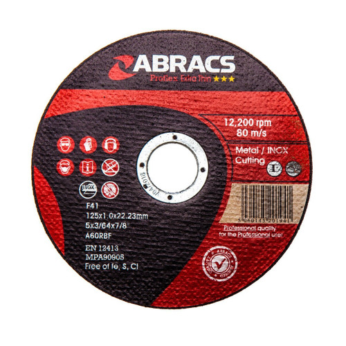 Abracs Proflex Extra Thin INOX Cutting Disc 125mm x 1mm (10 Pack)