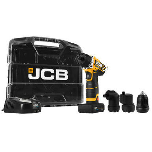 jcb tools JCB 12V 4 in 1 Drill Driver 2.0Ah Batteries in W-Boxx 102 Power Tool Case | 21-12TPK2-WB-2