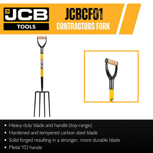 jcb tools JCB Professional Solid Forged Contractors Fork | JCBCF01