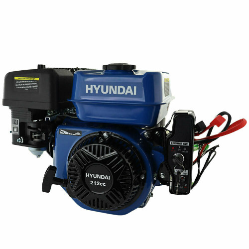 Hyundai 212cc 6.5hp 20mm Electric-Start Horizontal Straight Shaft Petrol Replacement Engine, 4-Stroke, OHV | IC210PE-20