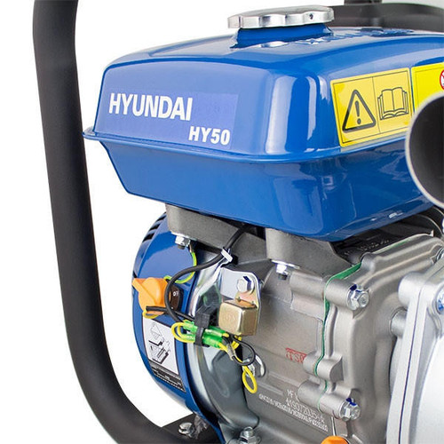 Hyundai 163cc 5.5hp Professional Petrol Water Pump - 2"/50mm Outlet | HY50