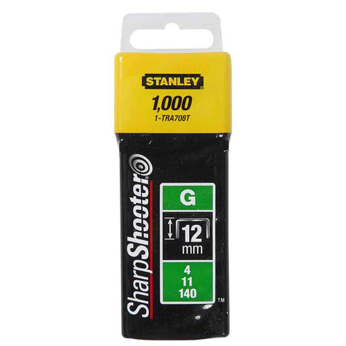 Stanley 1-TRA708T Heavy-Duty Staples 12mm (Pack of 1000)