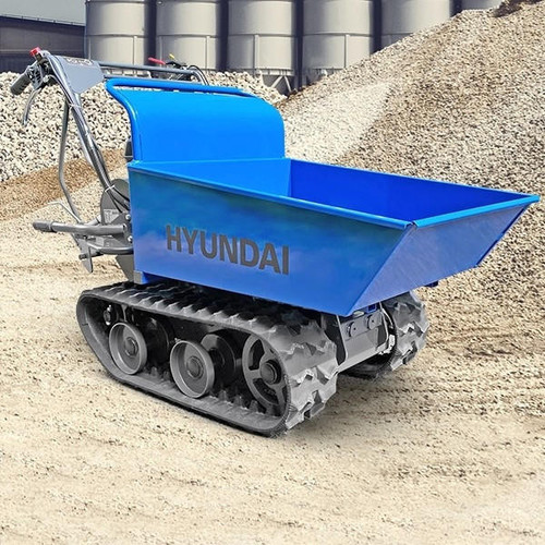 Hyundai 196cc Petrol 300kg Payload Tracked Mini Dumper / Power Barrow / Transporter | HYTD300