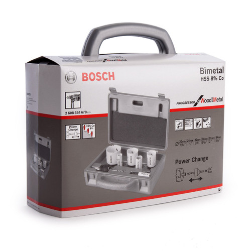 Bosch 2608584670 HSS-Bimetal Progressor Holesaw Kit (9 Piece)