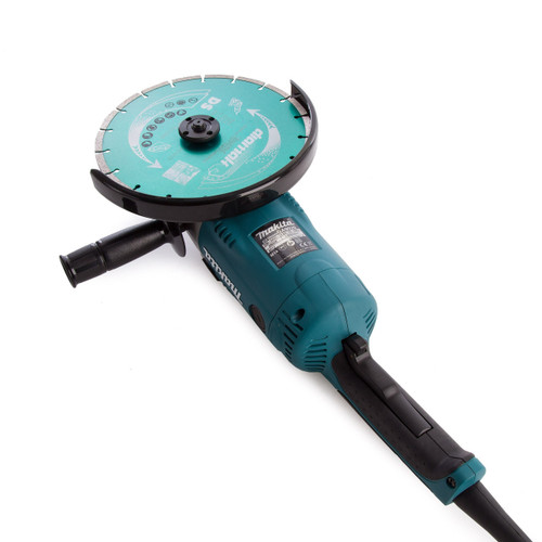 Makita GA9020KD 9 inch/230mm Angle Grinder with Kit Box & Diamond Blade (110V)