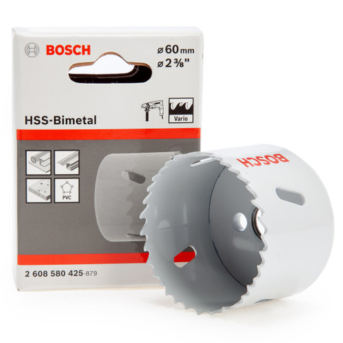 Bosch 2608580425 HSS-Bimetal Hole Saw 2. 3/8in - 60mm Diameter