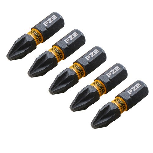 Dewalt DT7387T Extreme FLEXTORQ PZ2 Screwdriver Bits 25mm (Pack Of 5)