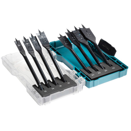 Makita E-08698 Flat Bit Set 12 - 32mm (8 Piece)