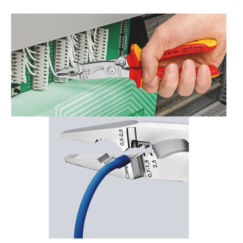 Knipex 1396200SB Pliers for Electrical Installation VDE 1000V 200mm Knipex 1396200SB Pliers for Electrical Installation VDE 1000V 200mm