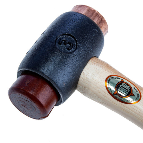 Thor 03-214 Copper & Hide Hammer Size 3 (44mm) 1600G