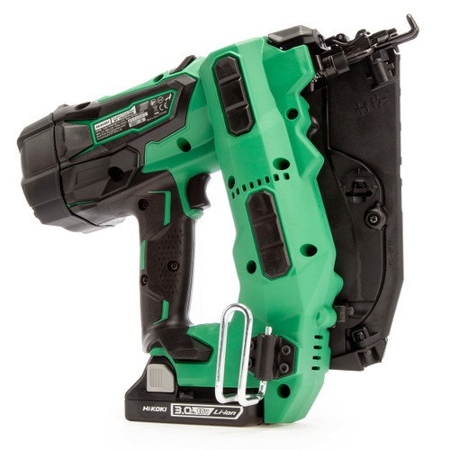 HiKOKI NT1865DMB/JXZ 18V 16GA Brushless Angled Finish Nailer (2 x 3.0Ah Batteries)