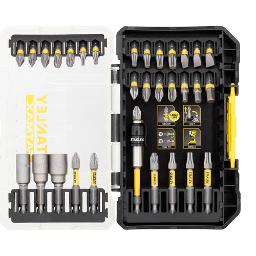 Stanley STA88557 FatMax Impact Torsion Bit Set in Multi-Stack Case (32 Piece)