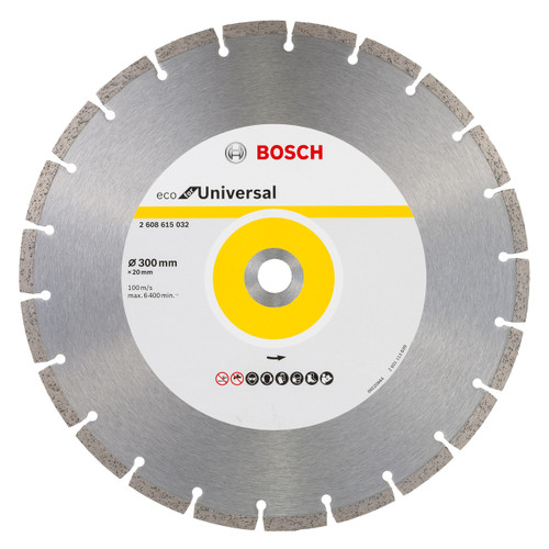 Bosch 2608615032 Eco Universal Diamond Cutting Disc 300mm x 20mm