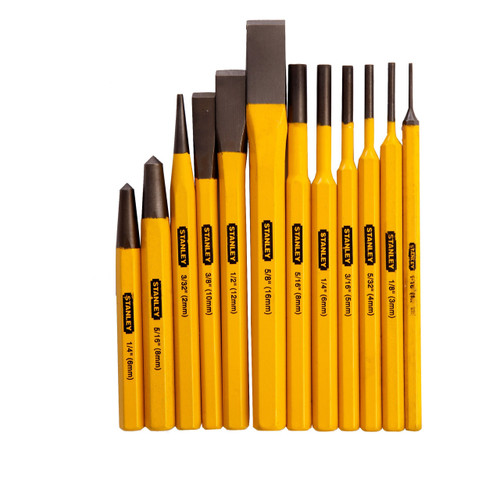 Stanley 4-18-299 12 Piece Punch & Chisel Set