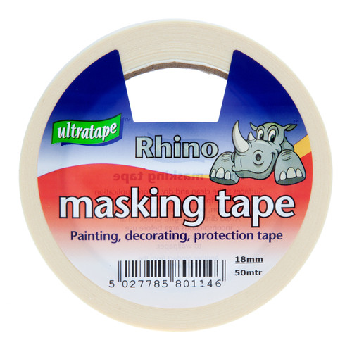 Ultratape 00521850RH Rhino Masking Tape 18mm x 50m