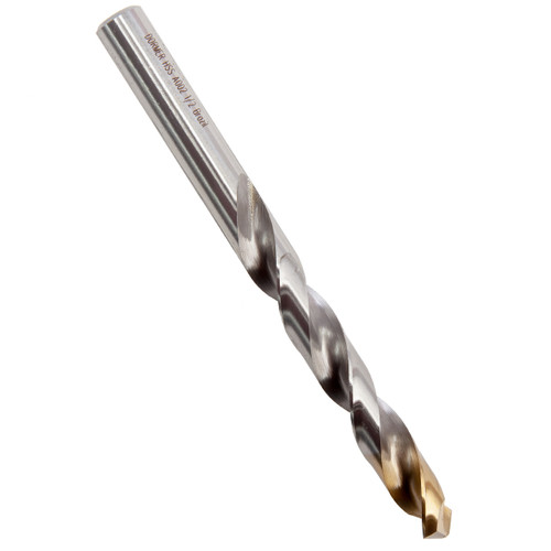 Dormer A002 HSS TiN Coated Tip Jobber Drill Bits 1/2in (Box Of 5)