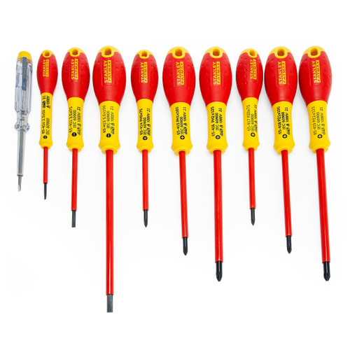 Stanley FMHT62573-0 FatMax VDE Insulated Assorted Screwdriver Set (10 Piece)