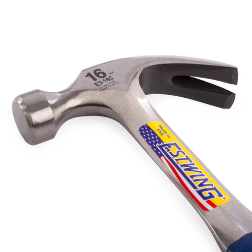 Estwing E3/16C Curved Claw Hammer with Vinyl Grip 16oz