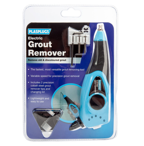 Plasplugs PPGO200 Electric Grout Remover with 2 Cobalt Remover Tips