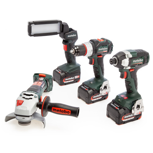 Metabo UK685200004 18V 4 Piece Combo Set (3 x 5.2Ah Batteries)