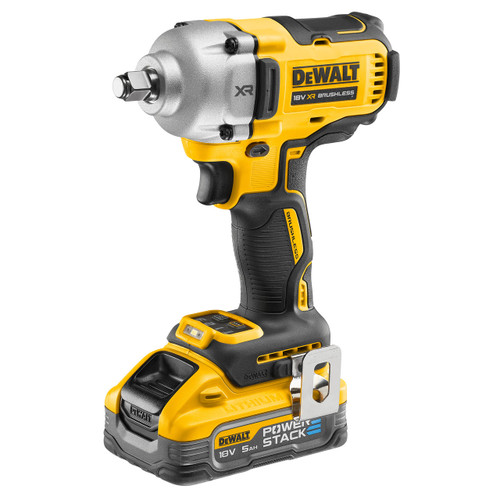 Dewalt DCF891H2T 18V XR Brushless 1/2" Hog Ring Impact Wrench (2 x Powerstack Batteries)