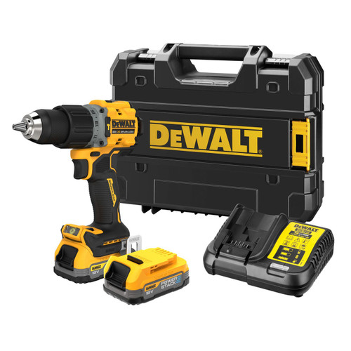 Dewalt DCD805E2T 18V XR Combi Drill (2 x Powerstack Batteries)