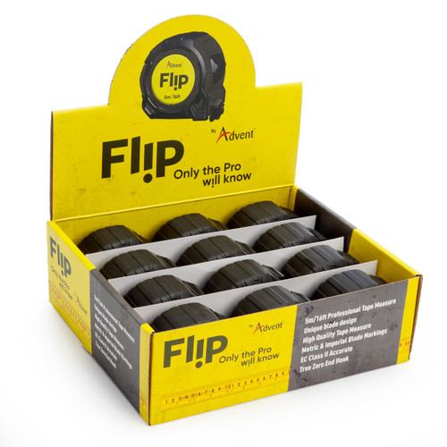 Advent Flip Professional Tape Measure Metric/Imperial 5m/16ft (Box of 12)