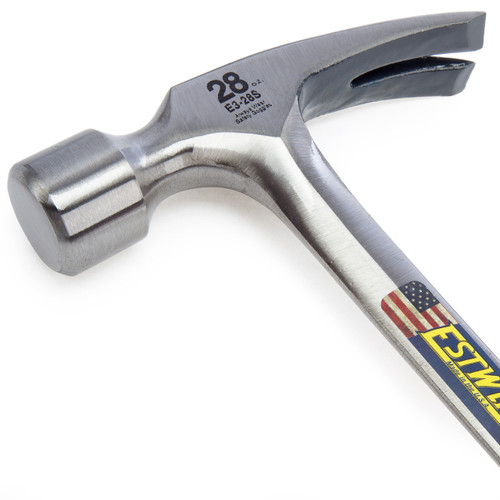 Estwing E3/28S Straight Claw Framing Hammer with Vinyl Grip 28oz