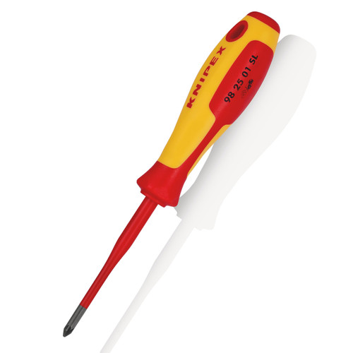 Knipex 982501SL VDE Slim Pozi Screwdriver 1000V PZ1 x 187mm